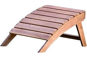 Plant Theatre - Adirondack Repose-Pieds Pliant en Bois Dur - Haute Qualité
