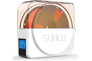 SUNLU Sécheur de Filament S1 Plus, Ventilateur de Circulation Intégré, Séchoir à Filament 3D pour PLA/PETG/TPU/ABS et Autres Filaments FDM 1,75mm/2,85mm/3,00mm. (Blanc)