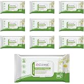 Cleanic Wet Toilet Paper - (80 x 10 Pieces) Toilet Paper - with Chamomile Extract - Disposable - Wet Wipes for Intimate Clean