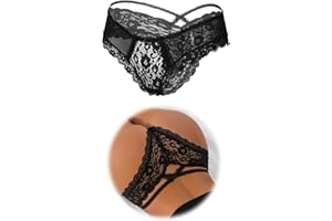 ohmydear Tangas Sexy para Mujer Tangas Mujer Pack 1/2/3er Bragas Brasileñas Mujer Ropa Mujer Talla Grande Lencería Sexy Mujer Erótica String Braguitas Culotte Transparente
