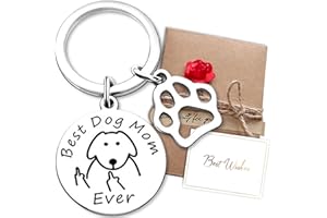 Aotoyou Schlüsselanhänger für Hunde Mutter, Katzen Mutter, Geschenkidee für Hund oder Katze