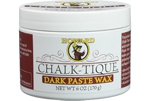 HOWARD PRODUCTS Howard Chalk-Tique Dark Paste Wax a Blend of Beeswax, Carnauba Wax, Orange Oil with a UV Inhibitor Perfect for Your Shabby Chic Wax Finish (Dark)