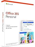 Microsoft Office 365 Personal (jetzt Microsoft 365 Single) multilingual | 1 Nutzer | Mehrere PCs / Macs, Tablets und mobile Geräte | 1 Jahresabonnement | Box