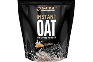 Self Omninutrition - INSTANT OAT farina d'avena proteica istantanea aromatizzata senza zucchero senza glutine e senza lattosio (1kg, Latte e Biscotti)