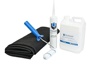 SkyGuard Shed Roof Kit - EPDM Rubber Roofing Kit for Sheds & Outbuildings - Longer Lasting Alternative to Roofing Felt for Sheds (1.4m x 2m)