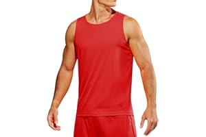Weardear Tank Top Herren Gym Shirt Atmungsaktives Workout Tankshirt Ärmellos Muskelshirt Quick Dry Sport T-Shirt Leicht Achselshirt Sommer Funktionsshirt
