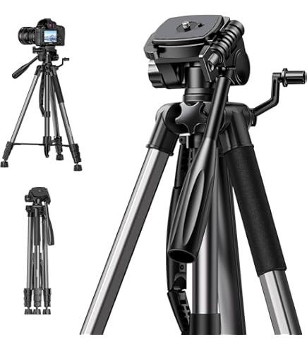 64"/1.6m Camera Tripod Lightweight Vlog Travel Tripod Compact Flexible & Portable 17.6lbs/8kg Load With Portable, For DSLR Cameras O234A1 BH-36 - View #5