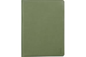 RHODIA 216003C - Portablocco e portadocumenti N°16 Verde Salvia - per Bloc-Notes e taccuini in Formato A5 17,5 x 23,5 cm (14,8x21 cm) - Simil Cuoio Italiano Premium - Collezione