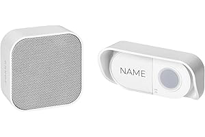 Miratic Campanello Casa Campanello Senza Fili da Esterno Campanello da Esterno Campanello Senza Fili Pulsante Campanello Learning System 36 Suonerie Portata di 150m Bianco (alimentazione a batteria)