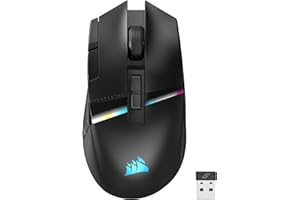 ‎CORSAIR Corsair DARKSTAR Wireless MMO/MOBA Gaming-Maus - 26.000 DPI - 15 Programmierbare Tasten - Bis zu 80 Stunden Akkulaufzeit - iCUE-Kompatibel - PC, PS5, PS4, Xbox - Schwarz