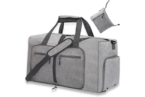 YZK 120L Faltbare Reisetasche Damen Herren, Reisetaschen Groß mit Schuhfach, Travel Duffle Bag Weekender Herren für Reisen, Urlaub Übernachtung, Krankenhaus, Camping