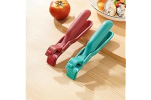 GESMAY Multi-Purpose Anti-Scald Bowl Holder Clip for Kitchen, Anti-Scalding Hot Plate Tongs Bowl Clips, Silicone Non-Slip Heat Insulation Anti-Scald Clip, Anti-Scald Clip for Toaster Oven, Pizza Pan (2PCS)