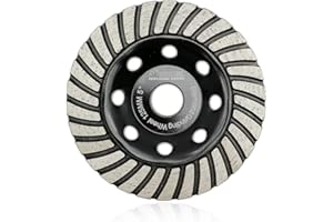 SHDIATOOL Muela de Copa Diamante 125mm Turbo Perfil para Hormigón Mármol Cerámica Piedra