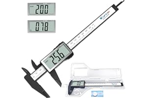 Kynup Pied a Coulisse, 150mm Pied à Coulisse Numérique, Conversion de Pouces/Millimètres, Outil de Mesure Électronique avec Grand LCD écran, Grande Police