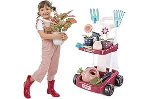 Sobebear 23Pcs Kids Gardening Tool Set, Gardening Tools with Realistic Accessories for Fun, Educational Play, Ideal for Boys & Girls Ages 3+ (Multicolor)