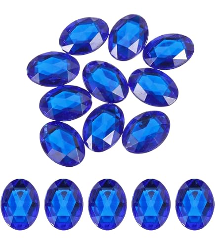 QUARKZMAN 100 Gemme Acriliche Occhio Di Cavallo 4x8mm | Retro Piatto, Colore Marrone | Per Craft, Scrapbooking, Pittura, Nail Art, Decorazioni Fai Da Te