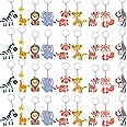 MEIYIFAN Mini Key Chains,Animal Keychains,Cute Key Chains,Party Gifts for Children Birthday Party Bag Fillers