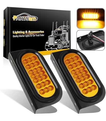 Wodvyss 2Pcs Dual Revolution Watermelon Lights Amber Turn Signal Marker To Blue