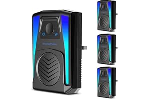 PestoPulse 2025 Ultrasonic Pest Repeller, 4 PCS Mouse repellent, 3 Model Repeller Plug in Pest Control, Efficient Against Mice Rat Mosquitoes Spider Cockroach Moths Ants Etc (BLACK 2)