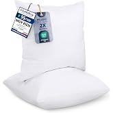 Utopia Bedding Filling Cushion 40 x 40 cm Pack of 2 for Cushions Bed Sofa | Soft and Comfortable Filling for Sofa and Bed Cus
