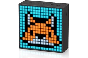 Divoom Timebox Evo Pixel Art Altoparlante Bluetooth con controllo app, altoparlante LED creativo e sveglia, display pixel fai da te, regalo perfetto per il Ringraziamento e Natale per adolescenti