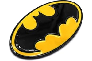 BOOST-KEY.COM 3D Emblem Batman Kunststoff mit Schaumstoff-Kleberückseite Badge von VmG-Store (Schwarz/Gelb)
