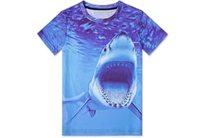 TUONROAD Camisetas Niños Camiseta de Manga Corta para Niña 3D Verano Top T Shirts 6-14 Años