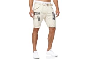 Indicode Uomini Jaramillo Cargo Shorts | Pantaloncini Cargo con 6 Tasche in 100% Cotone