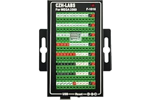OONO MEGA2560 Screw Terminal Block Breakout Module with Aluminum Enclosure, for Arduino MEGA 2560 R3