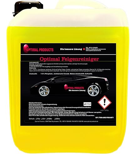 Nettoyant Concentré Pour Jantes Mr. Perfect® - Élimine Rouille Et Poussière De Frein - 4 Bidons De 5 Litres