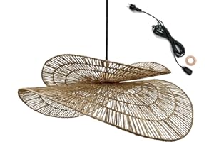 Lumisky Suspension sur secteur pour l'extérieur SOLARA OUTDOOR CABLE en jute naturel style bohème 5m de longueur de câble