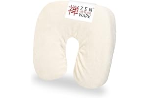 ZEN MASSAGE WARE Zen - Funda para reposacabezas para camilla de masaje, tejido de rizo, funda hipoalergénica, sábana bajera para reposacabezas, funda color crema