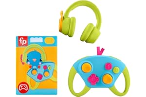 Fisher-Price Spielzeugset für Neugeborene Lernspaß Mini-Gamer-Geschenkset, Babyrassel, Beißring und Knister-Aktivitäten für Kleinkinder ab 3 Monaten, HYR57