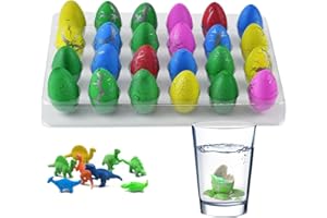 Yunyige Oeuf Dinosaure a Eclores dans l'eau,24 Œufs De Dinosaure à Découvrirs,Œufs de Dinosaures,Hatching Dinosaur Egg,Oeuf Dinosaures en Croissance Éclosent dans l'eau