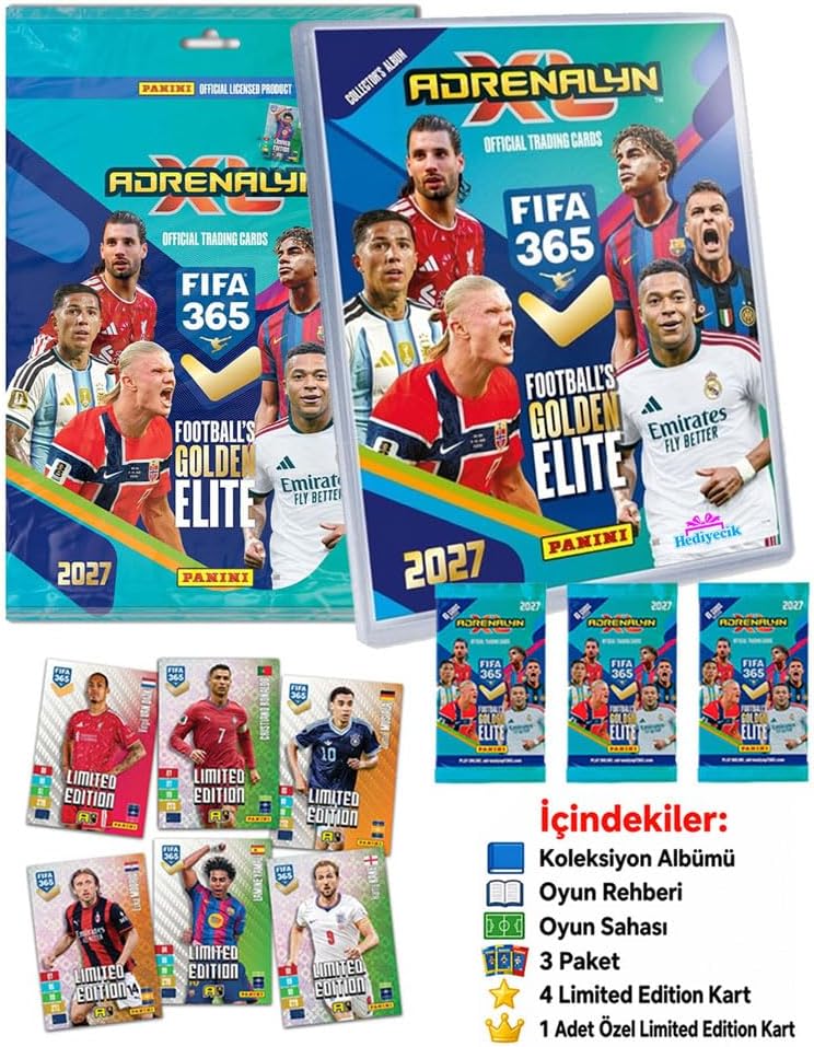 Fifa 365 Adrenalyn XL 2027 Trading Card Albüm Futbolcu Kartları Albümü Set