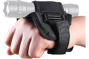 MiOYOOW Guanto Torcia Immersione, Custodia Torcia Elettrica a Mano Supporto Torcia Subacquea Regolabile per Torcia Elettrica 25-33mm