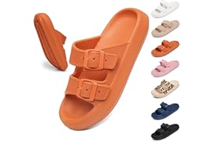 Geweo Ciabatte Donna Nuvola Piscina Uomo Pantofole Sandali Doccia Bagno Unisex Casa Antiscivolo EVA Morbidi Spesso Inferiore Estive Infradito Viaggio Mare spiaggia Gomma