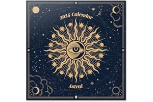 Grupo Erik: Calendario Astrologico 2025 da Muro, 12 mesi, 30x30cm FSC®, Calendario Lunare 2025 con segni Zodiacali, Calendario 2025 da parete, Calendario 2025 ragazza
