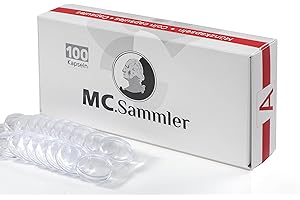 MC.Sammler Capsule per Monete da 2 Euro, 26 mm, 100 Pezzi, per Monete Speciali da Collezione, Commemorative