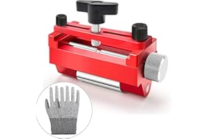 AOUZEA Guía de Afilado, Herramientas de Afilado，Guía de Afilado para Cinceles, Cuchillos Cepilladores, Cuchillas y Cuchillos de Trinchar，Con Guantes Anticorte