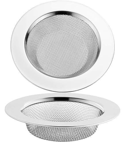 3 Filtres à évier En Acier Inoxydable - Anti Cheveux Et Déchets Pour Cuisine Et Salle De Bain - Faciles à Nettoyer - 10