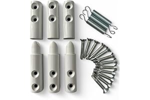 GEWEBE-PROFI Selbstschließendes Scharnier Türschließer für Fliegengitter Tür Insektenschutz Tür Fenter weiß oder braun (weiß)