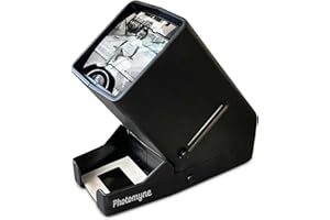 PHOTOMYNE 35mm Slide Viewer, Film Negative Viewer with 3X Magnificationת LED Light Illuminated Viewing, USB or Battery Powered