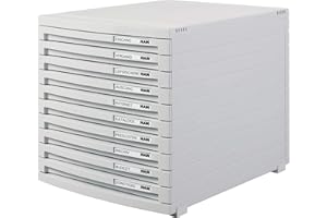 Han | 1510 | Scatole per cassetti | Contur | DIN A4/B4/C4, 10 cassetti chiusi grigio