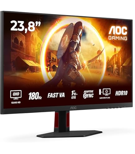KOORUI G2421V 24 Inch Gaming Monitor,180Hz, IPS, QHD 1440P, 1ms