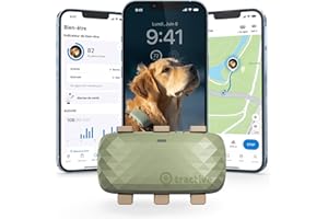 Tractive – Collier GPS pour chien XL - Jusqu'à 1 mois d'autonomie - Élue Marque de l'Année - Localisation mondiale en direct - Alertes anti-fugue - Moniteur d'activité et alertes de santé