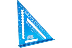 OX Tools Pro Aluminium Rafters Square Metric - 180mm, Blue