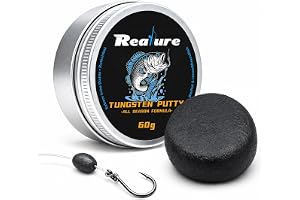 Realure 3x20g Formbart Bly För Karpfiske, Formbart Tungstenbly (60 g) | 60g Volframfiskvikter, Formbar Volfram för Karpfiske, Stark Vidhäftning, Hög Formbarhet, för Att Balansera Betet
