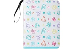 YOWXEEDI Album do Karty Skóra 4 Kieszonkowy Segregator Kart Kolekcjonerskich do Kart Etui na Karty Foldery Ladowane od Góry, 3-Pierścieniowe segregator kart do Albumy 400