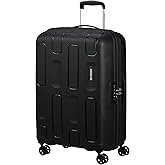 American Tourister Ellipso Large Trolley Case, 68 cm | Black, Soft Case, 68H x 46W x 29D cm, 64L, 3kg, with TSA Lock and Smoo